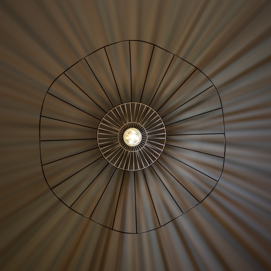 Brilagi - LED lestenec na kablu CERIA WIRE 1xE27/40W/230V Ø 80 cm črna