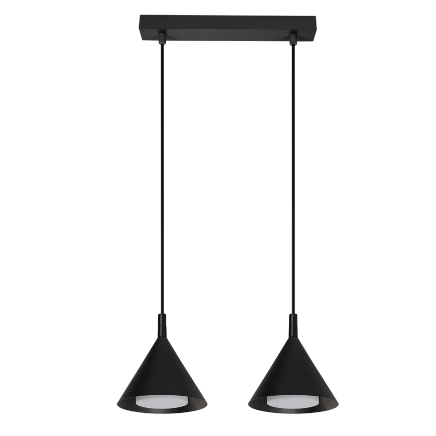 BRILAGI - LED Lestenec na kablu CONE DOUBLE 2xGX53/15W/230V črna