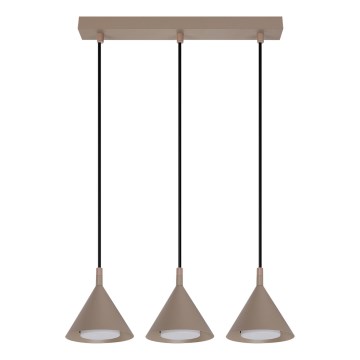 BRILAGI - LED Lestenec na kablu CONE TRIPLE 3xGX53/15W/230V bež