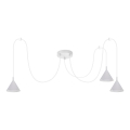 BRILAGI - LED Lestenec na kablu CONE TRIPLE SPIDER 3xGX53/15W/230V bela