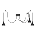 BRILAGI - LED Lestenec na kablu CONE TRIPLE SPIDER 3xGX53/15W/230V črna