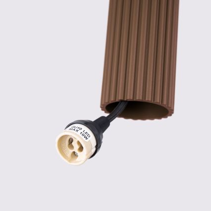 Brilagi - LED lestenec na kablu CRESTO 1xGU10/10W/230V rjav