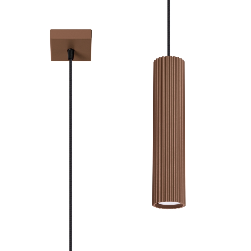 Brilagi - LED lestenec na kablu CRESTO 1xGU10/10W/230V rjav