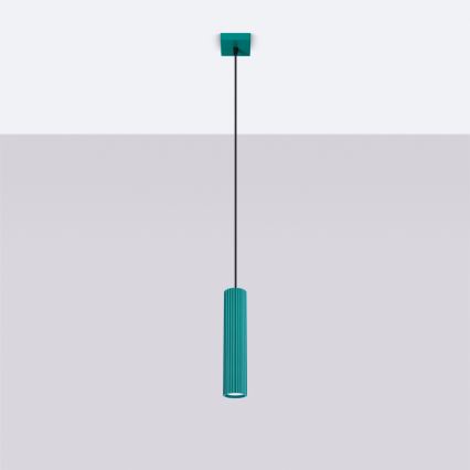 Brilagi - LED lestenec na kablu CRESTO 1xGU10/10W/230V turkizna