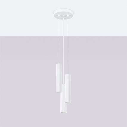 Brilagi - LED lestenec na kablu CRESTO 3xGU10/10W/230V bela