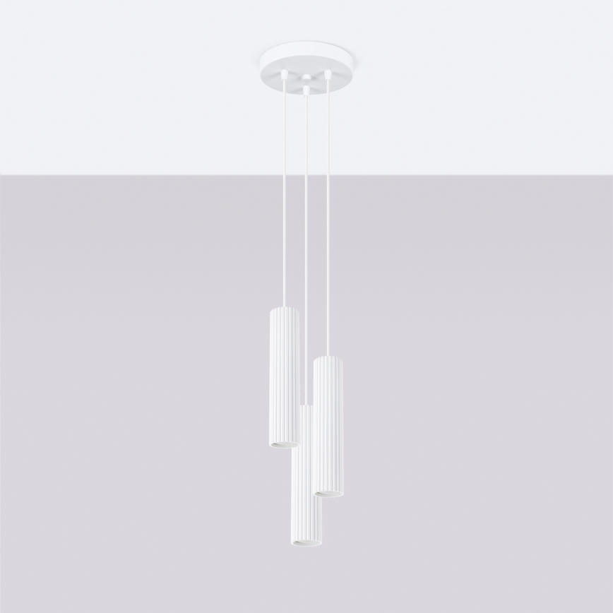 Brilagi - LED lestenec na kablu CRESTO 3xGU10/10W/230V bela