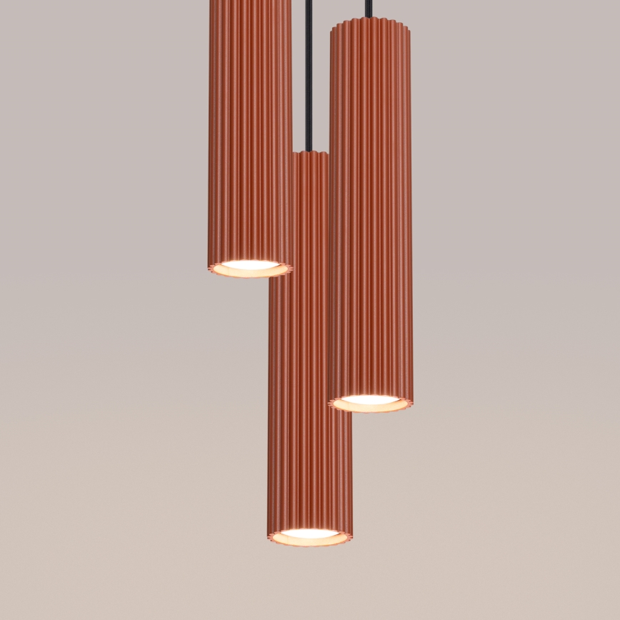 Brilagi - LED lestenec na kablu CRESTO 3xGU10/10W/230V rdeča