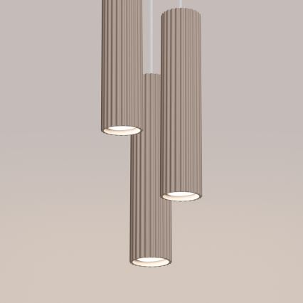 Brilagi - LED lestenec na kablu CRESTO 3xGU10/10W/230V sivo-bež