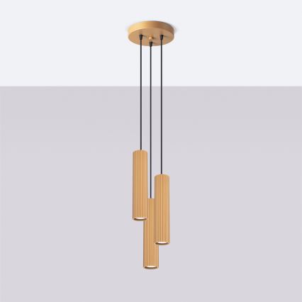 Brilagi - LED lestenec na kablu CRESTO 3xGU10/10W/230V zlati