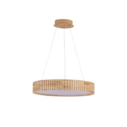 Brilagi - LED viseči lestenec na kablu FALCON WOOD MODERN LED/30W/230V 3000/4000/6000K premer 45 cm les