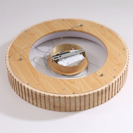 Brilagi - LED viseči lestenec na kablu FALCON WOOD MODERN LED/30W/230V 3000/4000/6000K premer 45 cm les