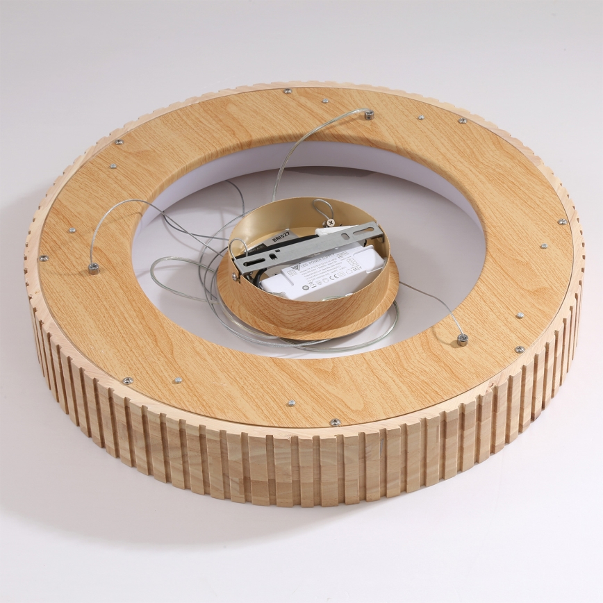 Brilagi - LED viseči lestenec na kablu FALCON WOOD MODERN LED/30W/230V 3000/4000/6000K premer 45 cm les