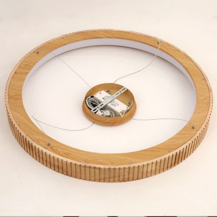 Brilagi - LED lestenec na kablu FALCON WOOD MODERN LED/60W/230V 3000/4000/6000K pr. 80 cm les