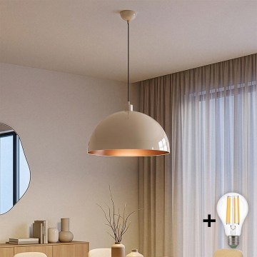 Brilagi - LED lestenec na kablu METALO 1xE27/40W/230V premer 40 cm bežna/bakrena