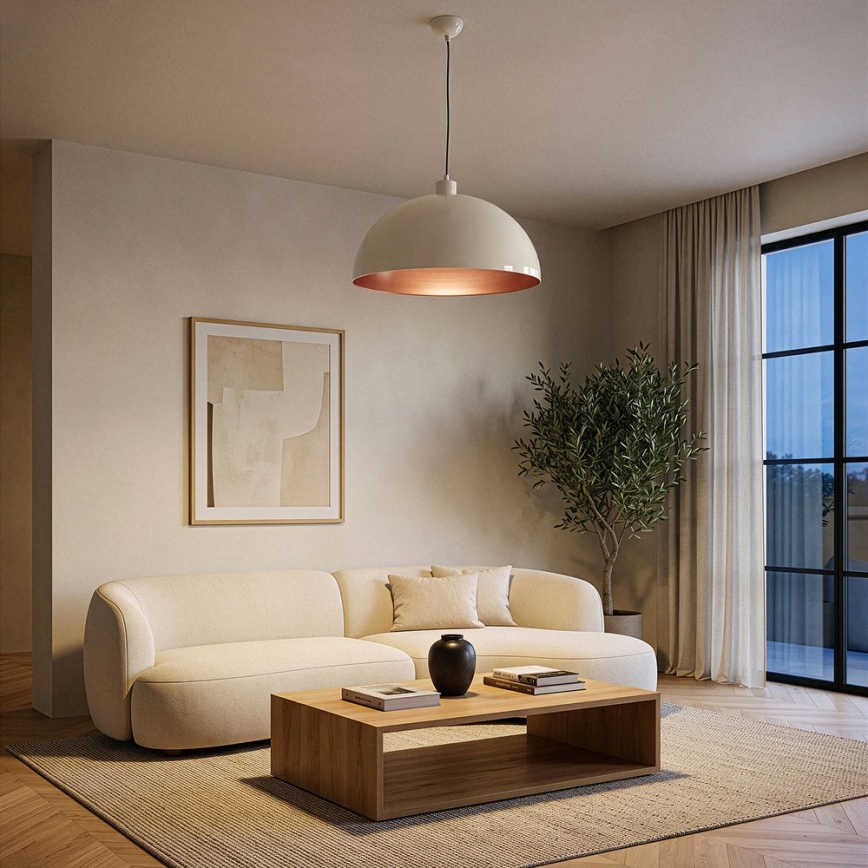 Brilagi - LED lestenec na kablu METALO 1xE27/40W/230V premer 40 cm bežna/bakrena
