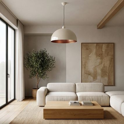 Brilagi - LED lestenec na kablu METALO 1xE27/40W/230V premer 40 cm bežna/bakrena