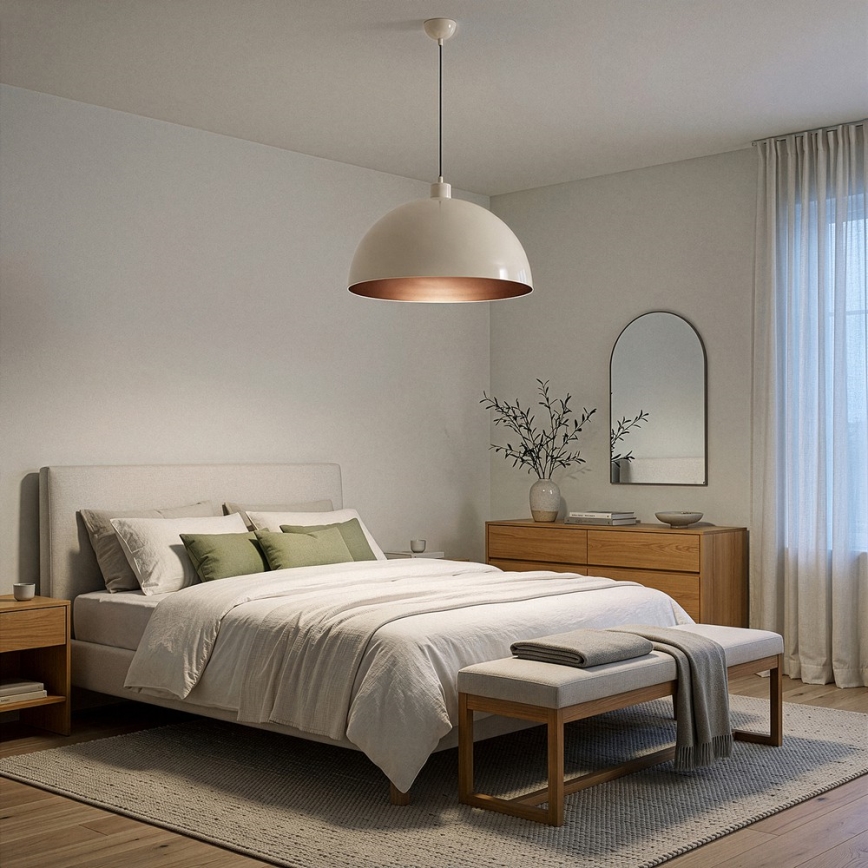 Brilagi - LED lestenec na kablu METALO 1xE27/40W/230V premer 40 cm bežna/bakrena