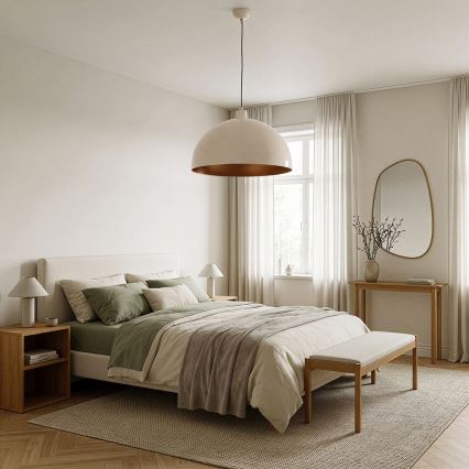 Brilagi - LED lestenec na kablu METALO 1xE27/40W/230V premer 40 cm bežna/bakrena