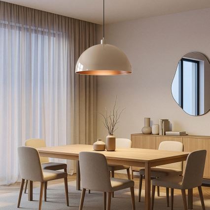 Brilagi - LED lestenec na kablu METALO 1xE27/40W/230V premer 40 cm bežna/bakrena