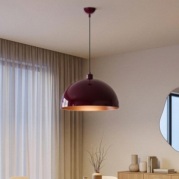 Brilagi - LED lestenec na kablu METALO 1xE27/40W/230V, premer 40 cm, burgundska/bakrena