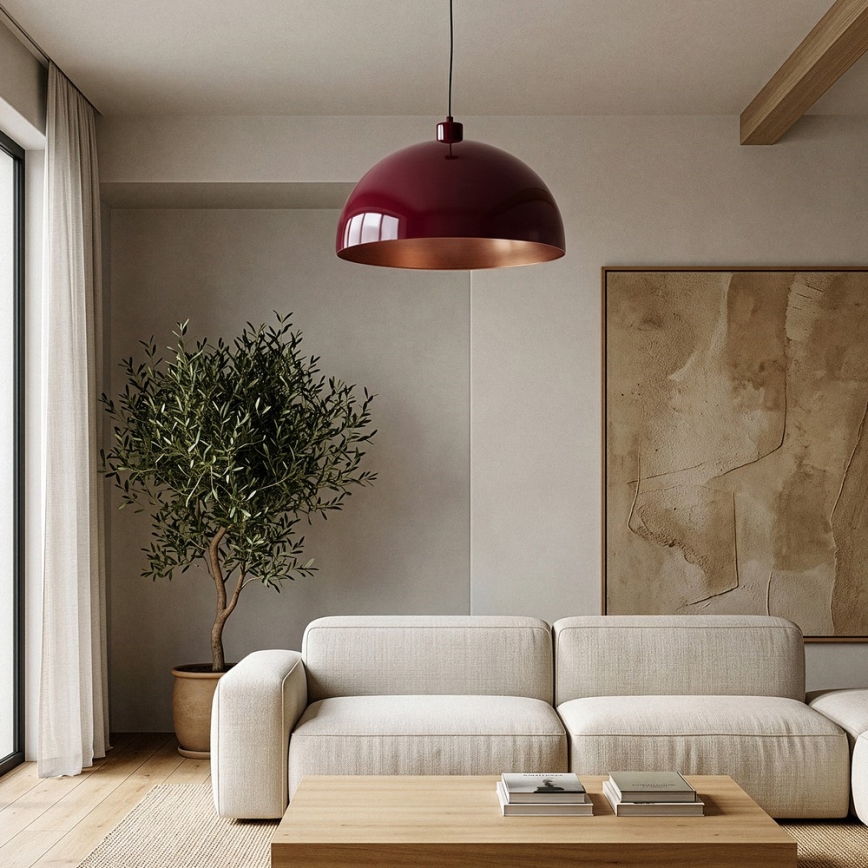 Brilagi - LED lestenec na kablu METALO 1xE27/40W/230V, premer 40 cm, burgundska/bakrena