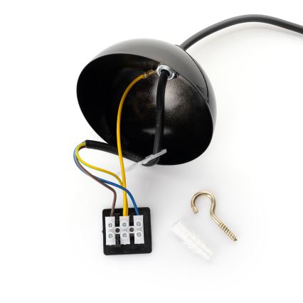 Brilagi - LED lestenec na kablu METALO 1xE27/40W/230V Ø 40 cm črna/bakrena