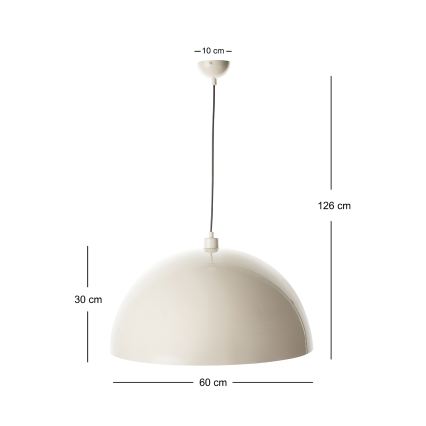 Brilagi - LED lestenec na kablu METALO 1xE27/40W/230V Ø 60 cm, bež/meden