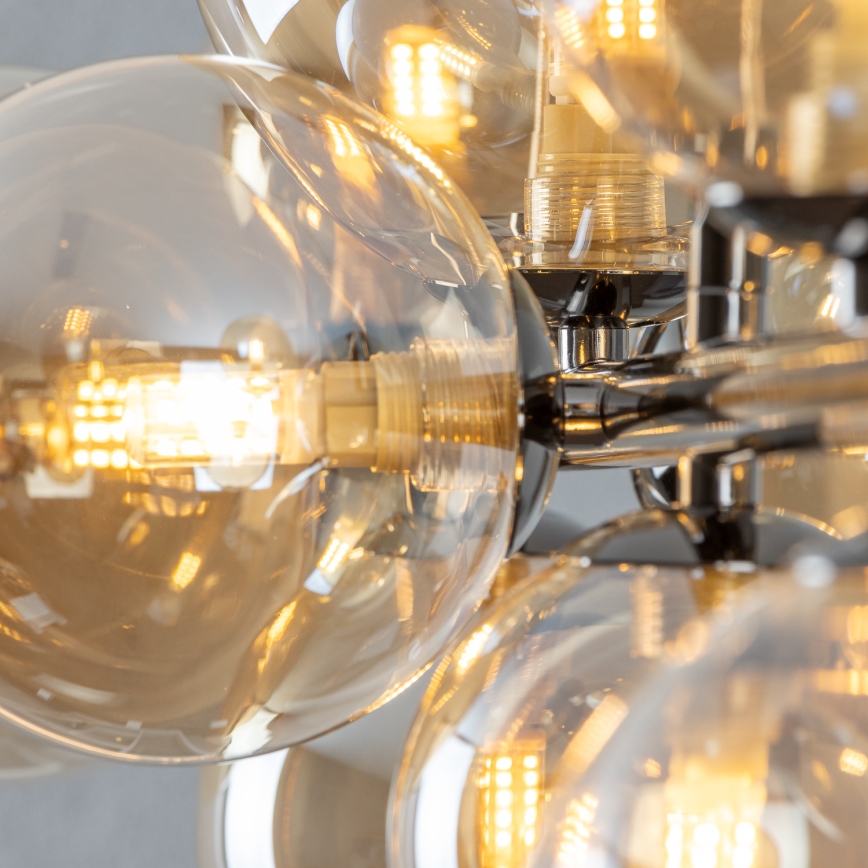 Brilagi - LED lestenec na kablu MILLA 10xG9/3W/230V črn krom/zlata