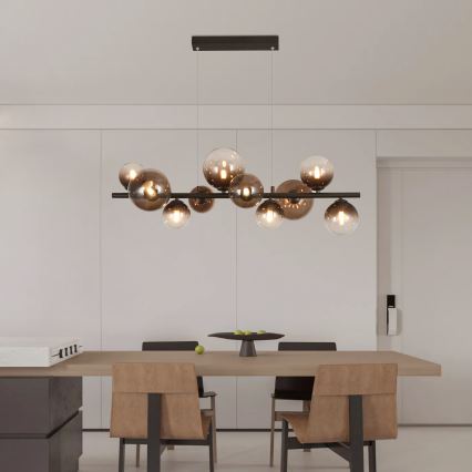 Brilagi - LED lestenec na kablu MILLA 10xG9/3W/230V rjava/dimna rjava