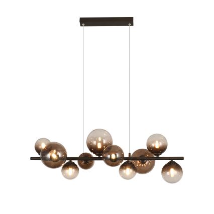 Brilagi - LED lestenec na kablu MILLA 10xG9/3W/230V rjava/dimna rjava