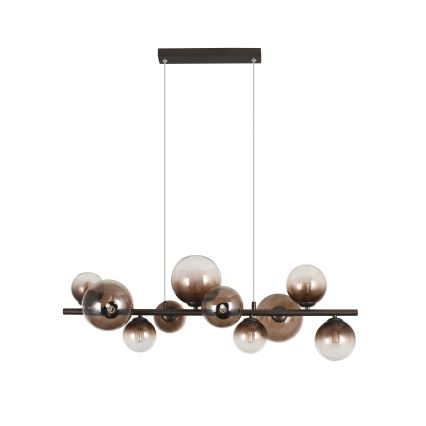 Brilagi - LED lestenec na kablu MILLA 10xG9/3W/230V rjava/dimna rjava
