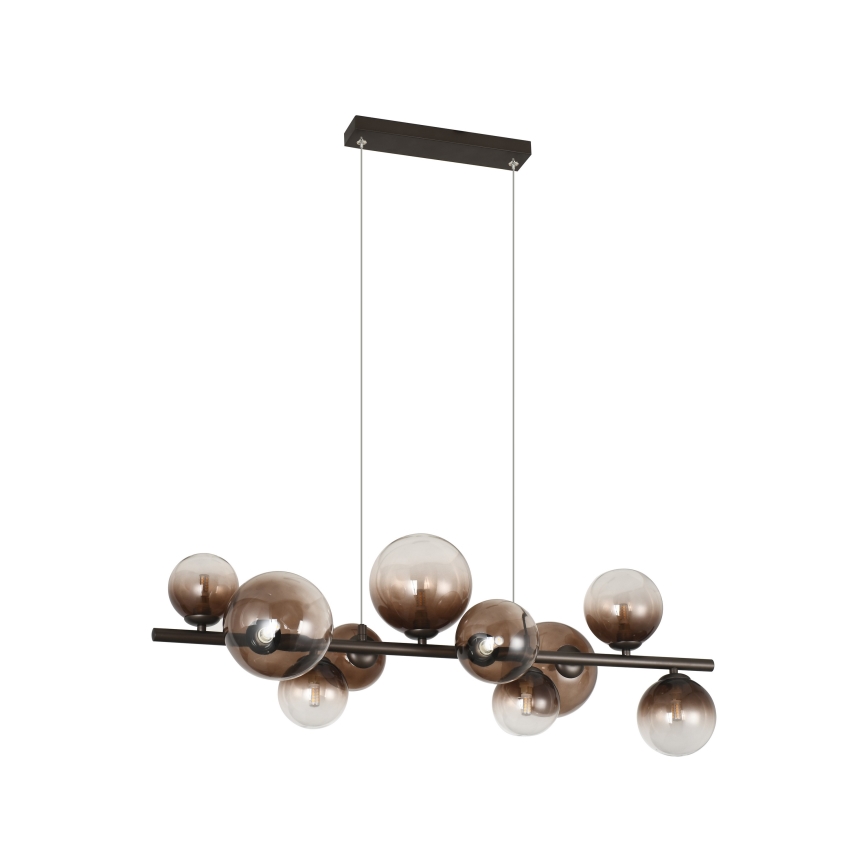 Brilagi - LED lestenec na kablu MILLA 10xG9/3W/230V rjava/dimna rjava