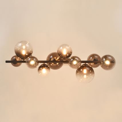 Brilagi - LED lestenec na kablu MILLA 10xG9/3W/230V rjava/dimna rjava