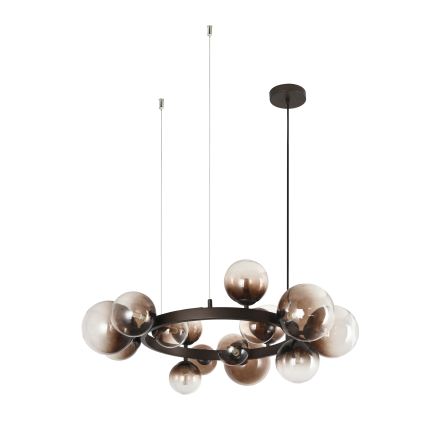 Brilagi - LED lestenec na kablu MILLA 15xG9/3W/230V rjava/dimljena rjava