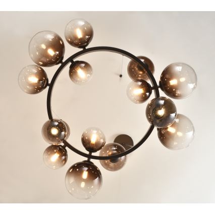 Brilagi - LED lestenec na kablu MILLA 15xG9/3W/230V rjava/dimljena rjava
