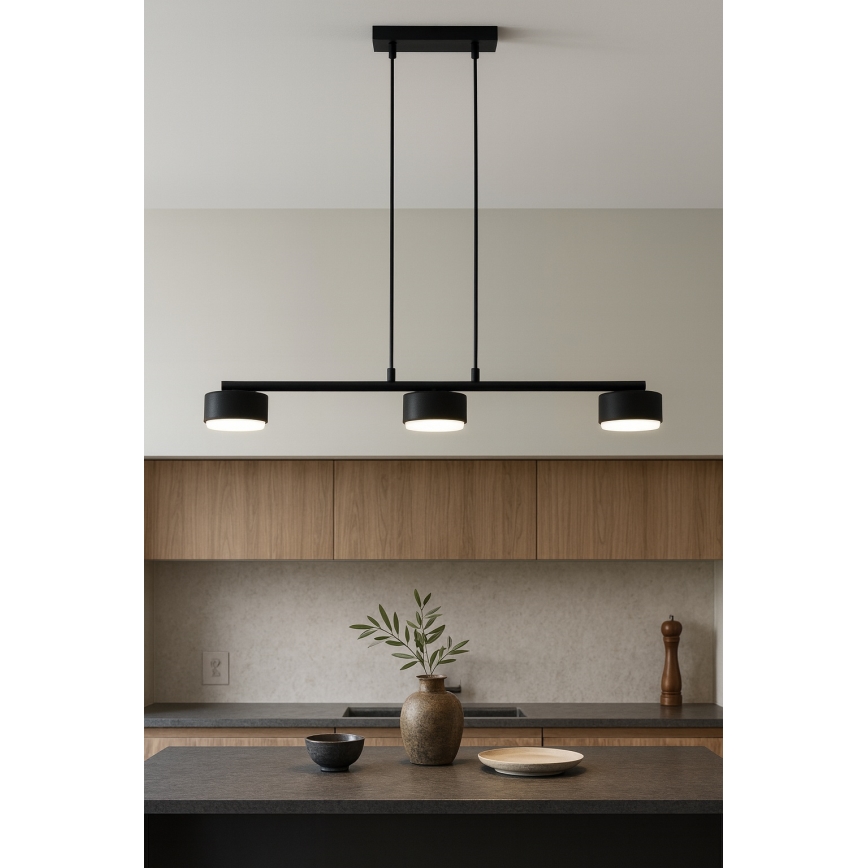 Brilagi - LED lestenec na kablu MONO 3xGX53/30W/230V črna