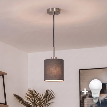 Brilagi - LED lestenec na kablu NUBILA 1xE27/60W/230V premer 14 cm črna/antracit
