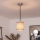 Brilagi - LED lestenec na kablu NUBILA 1xE27/60W/230V premer 14 cm črna/rjava