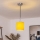 Brilagi - LED lestenec na kablu NUBILA 1xE27/60W/230V premer 14 cm črna/rumena