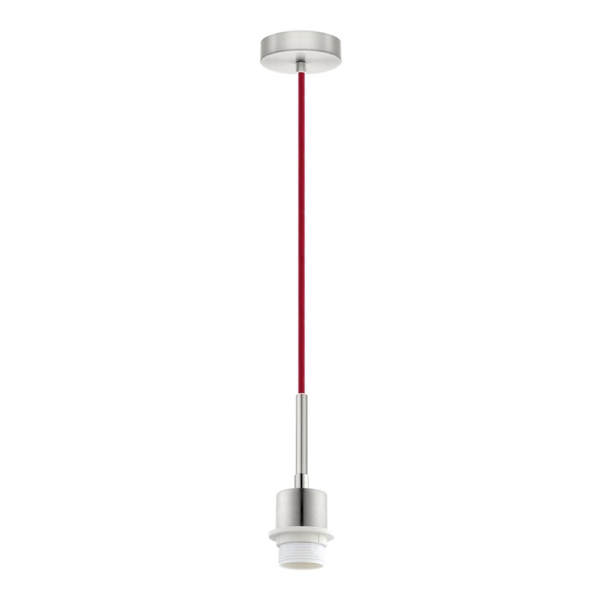 Brilagi - LED lestenec na kablu NUBILA 1xE27/60W/230V premer 14 cm rdeča/črna