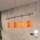 Brilagi - LED lestenec na kablu NUBILA 4xE27/60W/230V siva/oranžna