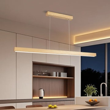 Brilagi - LED lestenec na kablu OAK LED/30W/230V 3000/4500/6000K hrast