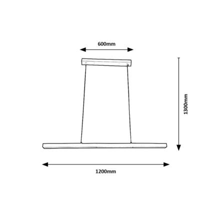 Brilagi - LED lestenec na kablu PAXIS LED/30W/230V 120 cm bela