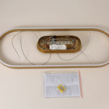 Brilagi - LED lestenec na kablu PONDIE LED/44W/230V 80x30 cm v zlati barvi