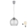 Brilagi - LED lestenec na kablu RETRO GLASS 1xE27/60W/230V pr. 25 cm srebrna/dimno siva