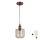 Brilagi - LED lestenec na kablu RETRO GLASS 1xE27/60W/230V premer 14 cm bakrena/dimno bež