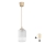 Brilagi - LED lestenec na kablu RETRO GLASS 1xE27/60W/230V premer 14 cm bež/bela