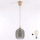 Brilagi - LED lestenec na kablu RETRO GLASS 1xE27/60W/230V premer 14 cm bež/dimno siva