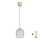 Brilagi - LED lestenec na kablu RETRO GLASS 1xE27/60W/230V premer 14 cm bežna/bela
