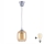 Brilagi - LED lestenec na kablu RETRO GLASS 1xE27/60W/230V premer 14 cm srebrn/dimno rjav